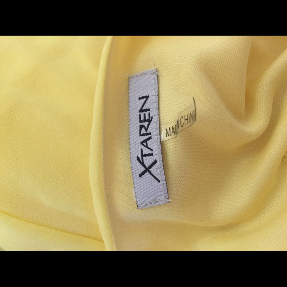 yellow romper// only worn once - Picture 4 of 4